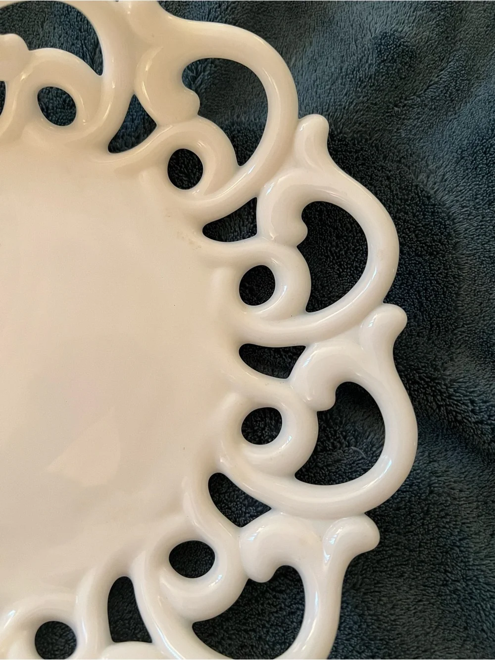vintage Fostoria Monroe milk glass  